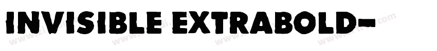 Invisible ExtraBold字体转换